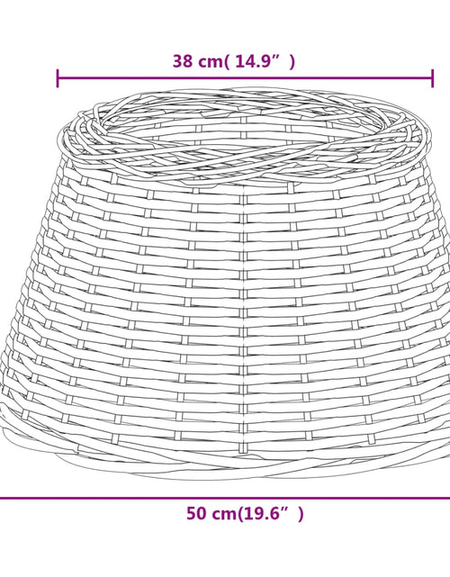 Загрузите изображение в средство просмотра галереи, Abajur de veioză alb Ø50x30 cm răchită
