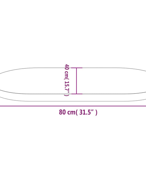 Загрузите изображение в средство просмотра галереи, Blat de masă, 80x40x2,5 cm, lemn masiv de pin, oval
