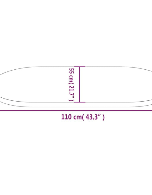 Загрузите изображение в средство просмотра галереи, Blat de masă, 110x55x2,5 cm, lemn masiv de pin, oval
