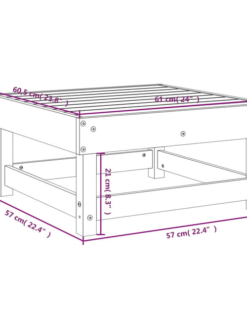 Загрузите изображение в средство просмотра галереи, Taburet de grădină, lemn masiv douglas
