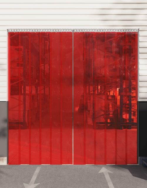 Загрузите изображение в средство просмотра галереи, Perdea pentru ușă, roșu, 200 mmx1,6 mm 50 m, PVC
