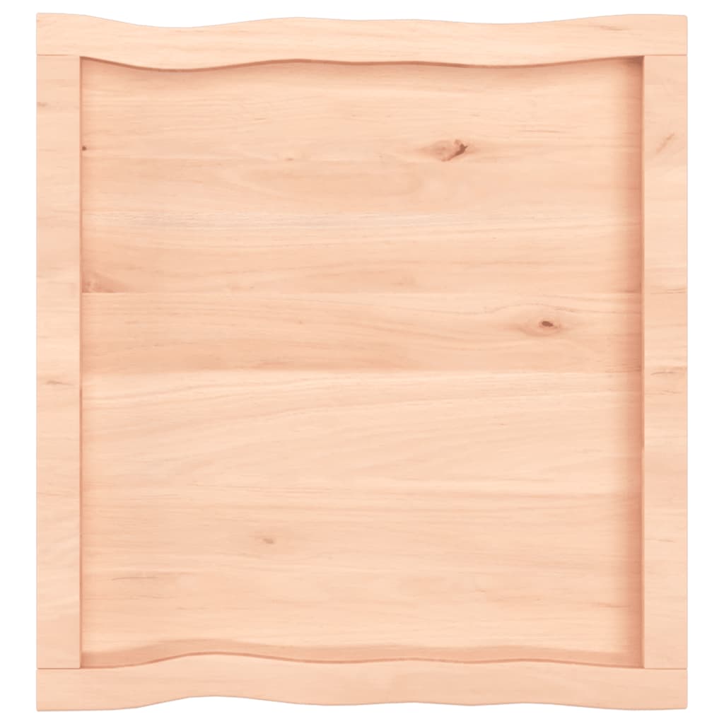 Blat masă 60x60x(2-6) cm lemn stejar netratat contur organic