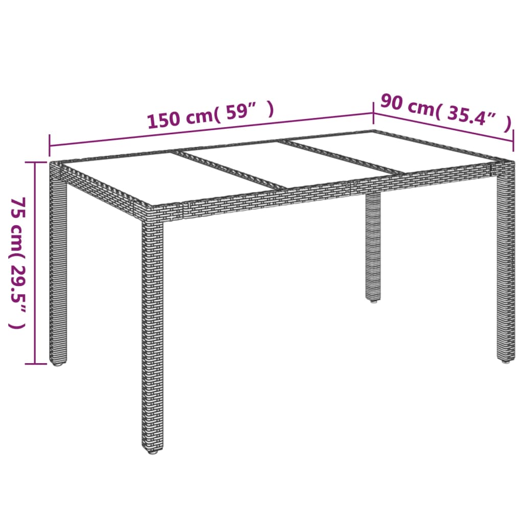 Set mobilier de grădină cu perne, 5 piese, negru, poliratan