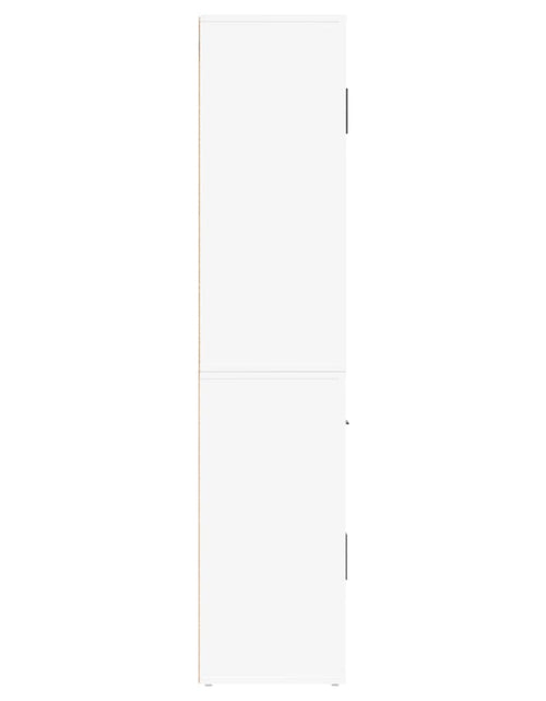Загрузите изображение в средство просмотра галереи, Dulap înalt, alb, lemn prelucrat
