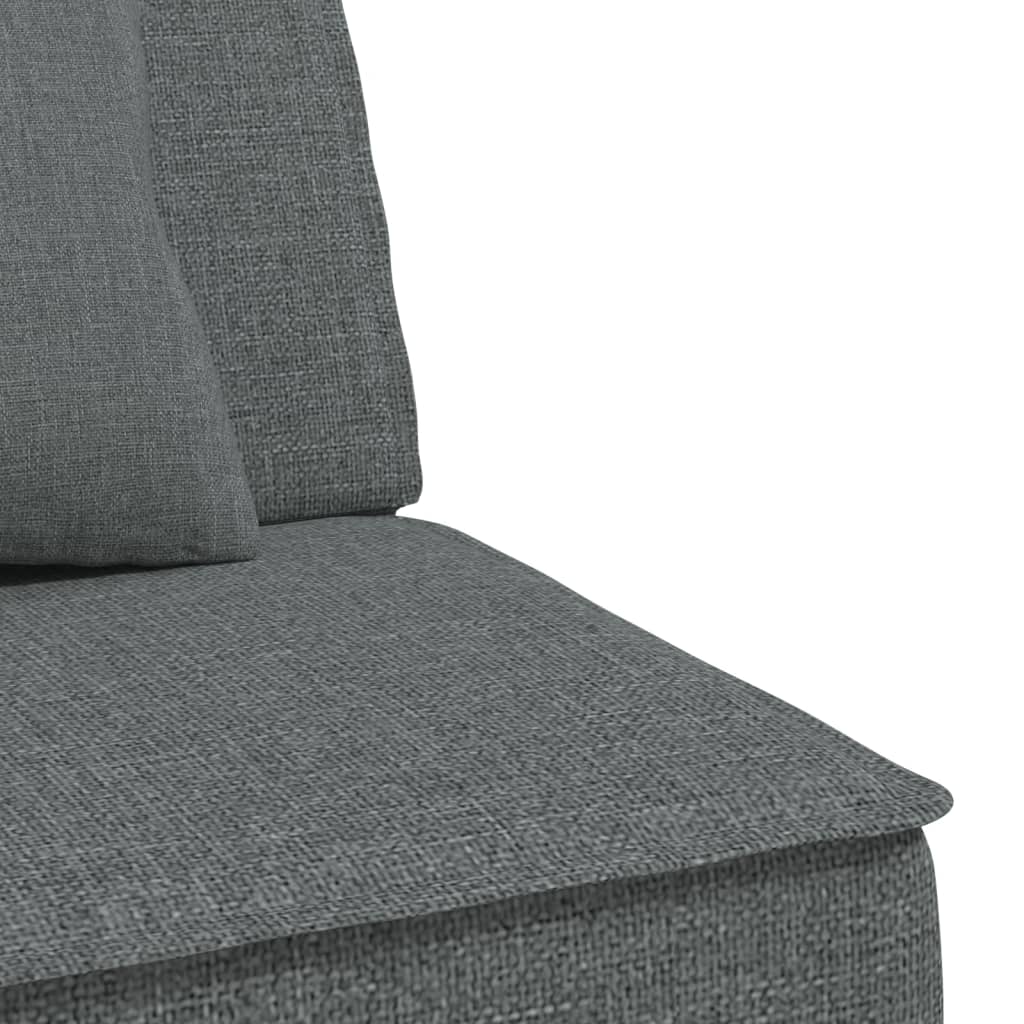 Canapea extensibilă în formă de L gri 255x140x70 cm textil