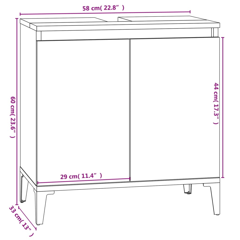 Set mobilier de baie, 3 piese, alb, lemn compozit