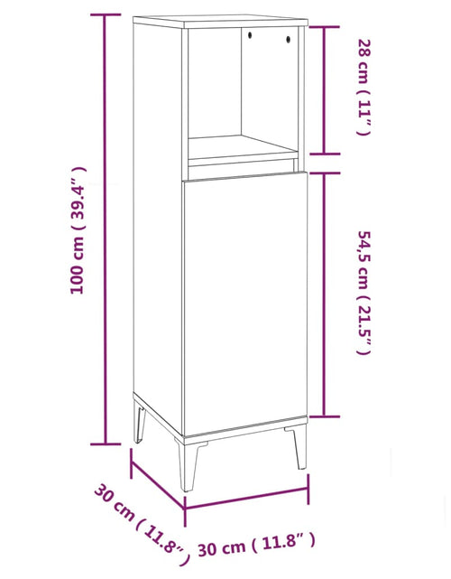 Загрузите изображение в средство просмотра галереи, Set mobilier de baie, 3 piese, negru, lemn compozit
