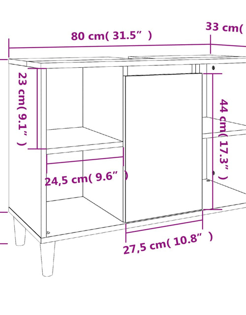 Încărcați imaginea în vizualizatorul Galerie, Set mobilier de baie, 3 piese, alb, lemn compozit
