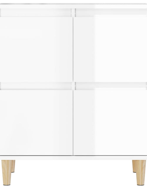 Încărcați imaginea în vizualizatorul Galerie, Dulapuri, 3 buc, alb extralucios, 60x35x70 cm, lemn prelucrat
