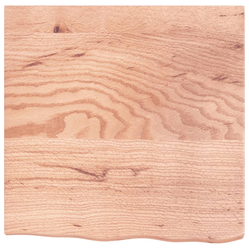 Blat de baie, maro deschis, 60x60x(2-4) cm, lemn masiv tratat