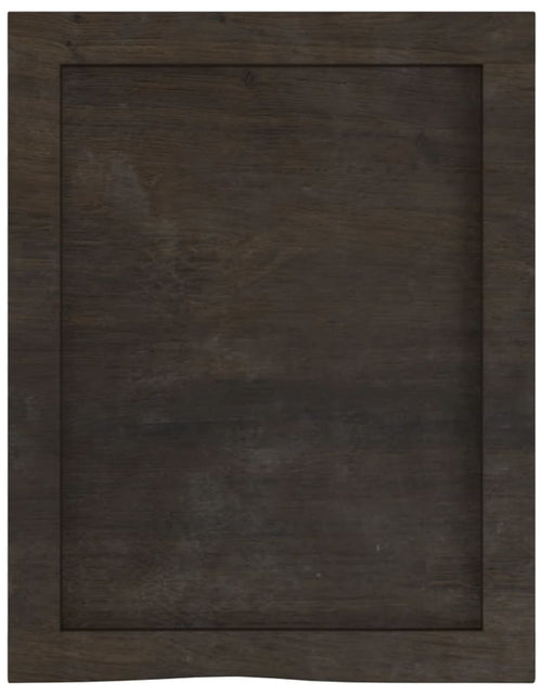 Загрузите изображение в средство просмотра галереи, Blat de baie, gri închis, 40x50x4 cm, lemn masiv tratat
