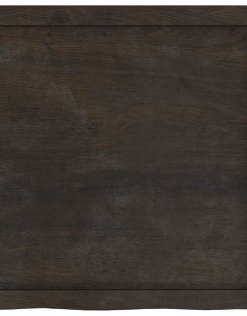 Загрузите изображение в средство просмотра галереи, Blat de baie, maro închis, 60x60x(2-4) cm, lemn masiv tratat
