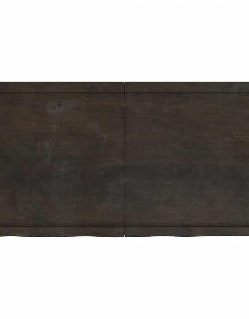 Загрузите изображение в средство просмотра галереи, Blat de baie, maro închis, 120x60x(2-6) cm, lemn masiv tratat
