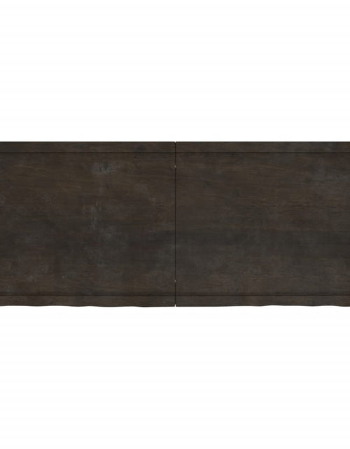 Загрузите изображение в средство просмотра галереи, Blat de baie, maro închis, 160x60x(2-6) cm, lemn masiv tratat
