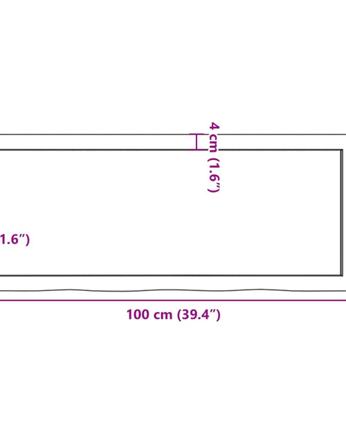 Încărcați imaginea în vizualizatorul Galerie, Blat de masă, 100x40x(2-6) cm, lemn masiv de stejar netratat
