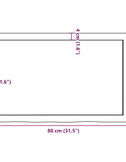 Загрузите изображение в средство просмотра галереи, Blat de masă maro 80x50x(2-4) cm, lemn masiv stejar tratat
