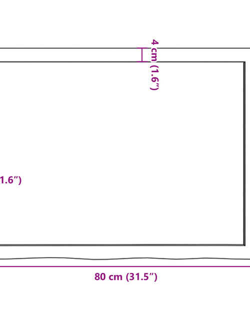 Încărcați imaginea în vizualizatorul Galerie, Blat de masă maro 80x60x(2-4) cm, lemn masiv stejar tratat
