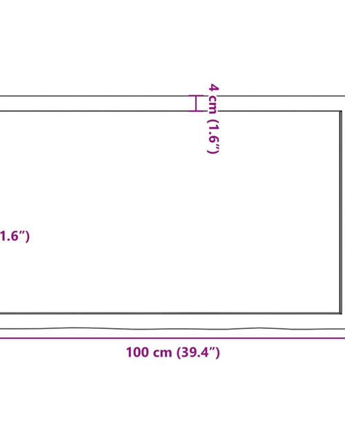 Încărcați imaginea în vizualizatorul Galerie, Blat de masă maro 100x60x(2-4) cm, lemn masiv stejar tratat
