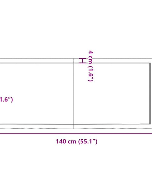 Încărcați imaginea în vizualizatorul Galerie, Blat de masă maro 140x60x(2-4) cm, lemn masiv stejar tratat
