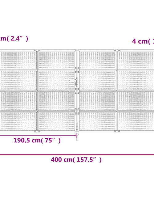 Încărcați imaginea în vizualizatorul Galerie, Poartă de grădină, antracit, 400x175 cm, oțel
