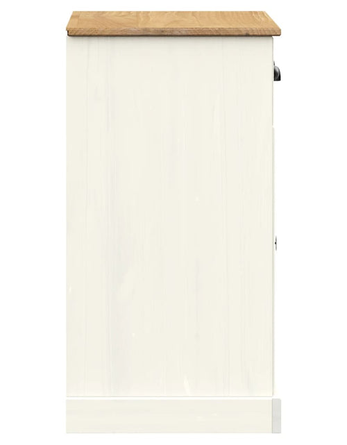 Încărcați imaginea în vizualizatorul Galerie, Servantă cu sertare „VIGO” 78x40x75 cm, alb, lemn masiv de pin
