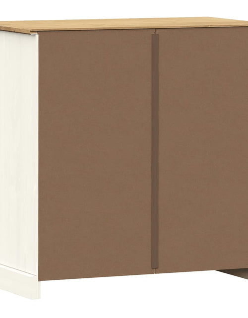 Încărcați imaginea în vizualizatorul Galerie, Servantă cu sertare „VIGO” 78x40x75 cm, alb, lemn masiv de pin
