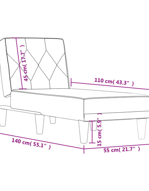 Загрузите изображение в средство просмотра галереи, Șezlong, negru, catifea
