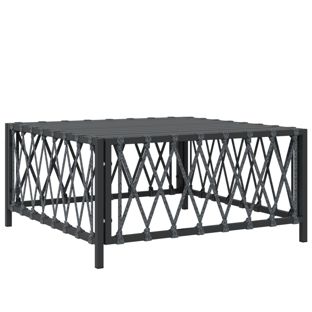 Set mobilier de grădină, 5 piese, cu perne, antracit, oțel