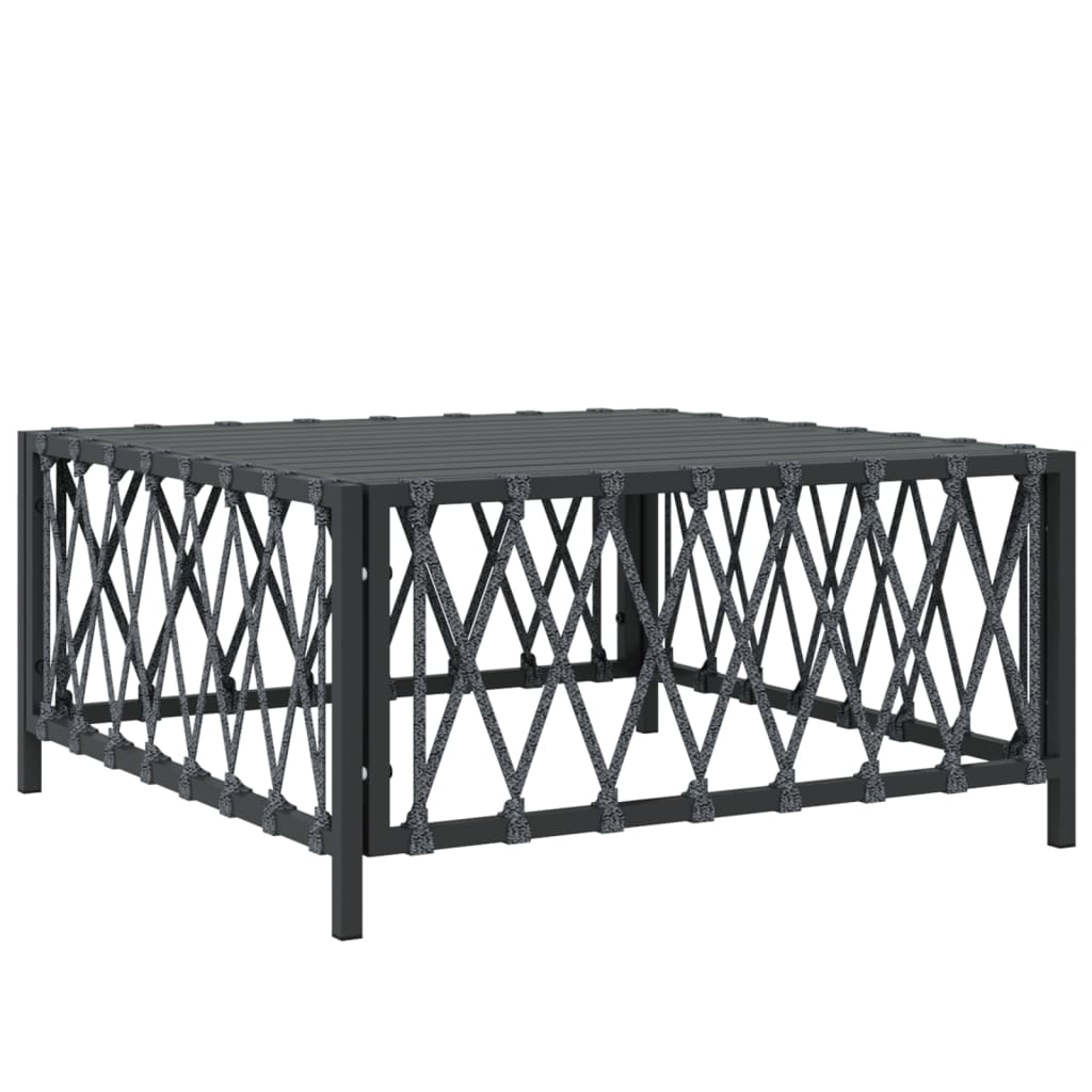 Set mobilier de grădină cu perne, 9 piese, antracit, oțel