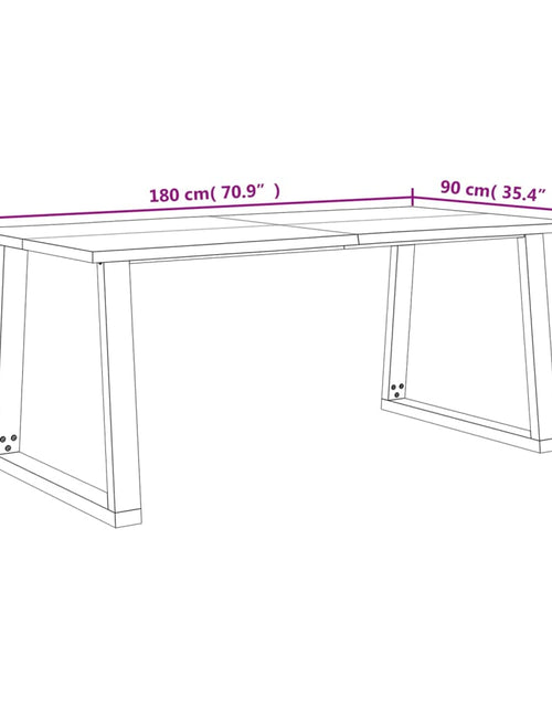 Încărcați imaginea în vizualizatorul Galerie, Set de masă din 3 piese, margini naturale, lemn masiv de acacia

