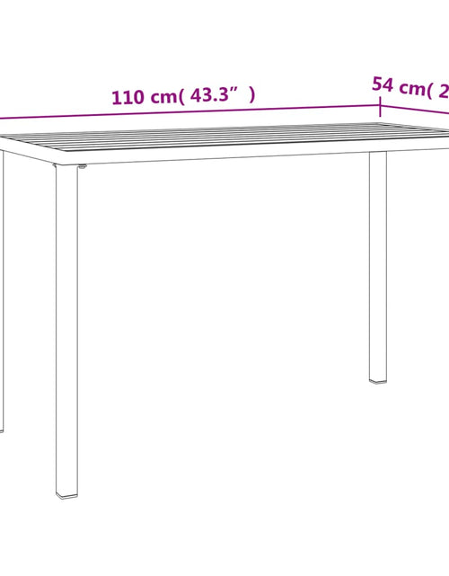 Încărcați imaginea în vizualizatorul Galerie, Set de mobilier dining pentru grădină, 2 piese, antracit, oțel
