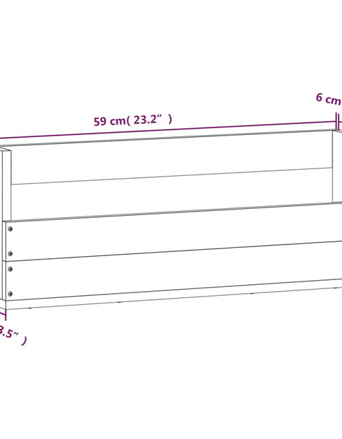 Încărcați imaginea în vizualizatorul Galerie, Pantofare de perete, 2 buc., 59x9x23 cm, lemn masiv pin
