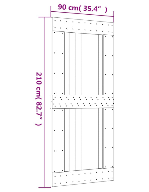 Загрузите изображение в средство просмотра галереи, Ușă „NARVIK”, 90x210 cm, lemn masiv de pin
