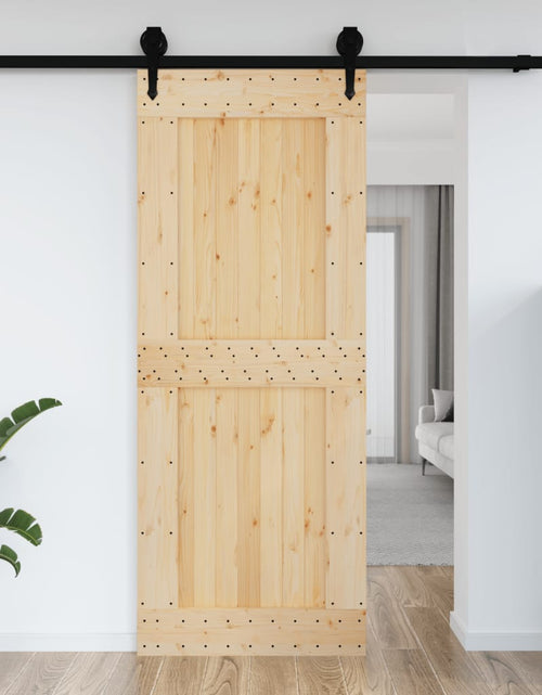 Загрузите изображение в средство просмотра галереи, Ușă „NARVIK”, 90x210 cm, lemn masiv de pin
