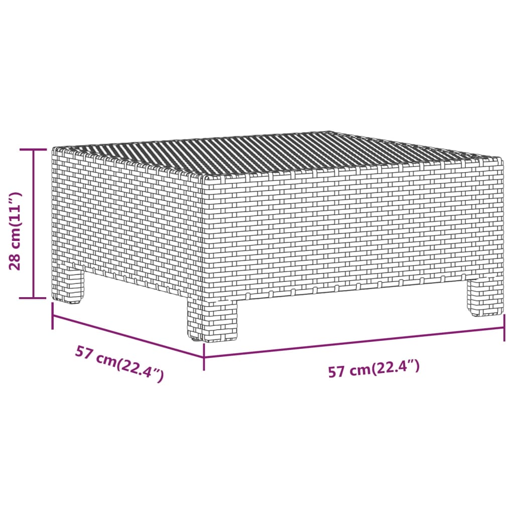 Set mobilier de grădină cu perne, 9 piese, gri, poliratan