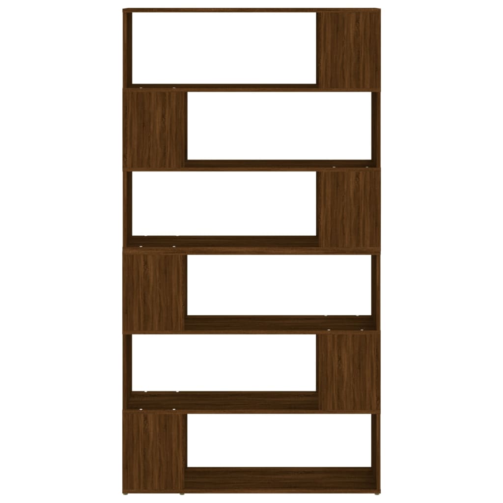 Dulap de cărți/Separator de cameră, stejar maro, 100x24x188 cm