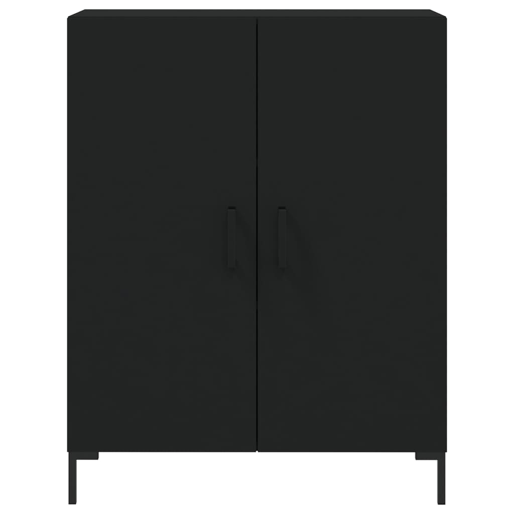 Dulap, negru, 69,5x34x90 cm, lemn compozit
