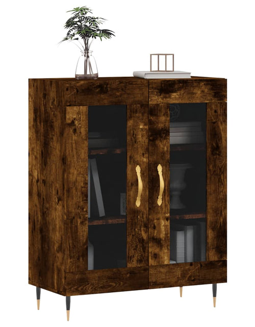 Încărcați imaginea în vizualizatorul Galerie, Dulap, stejar fumuriu, 69,5x34x90 cm, lemn compozit
