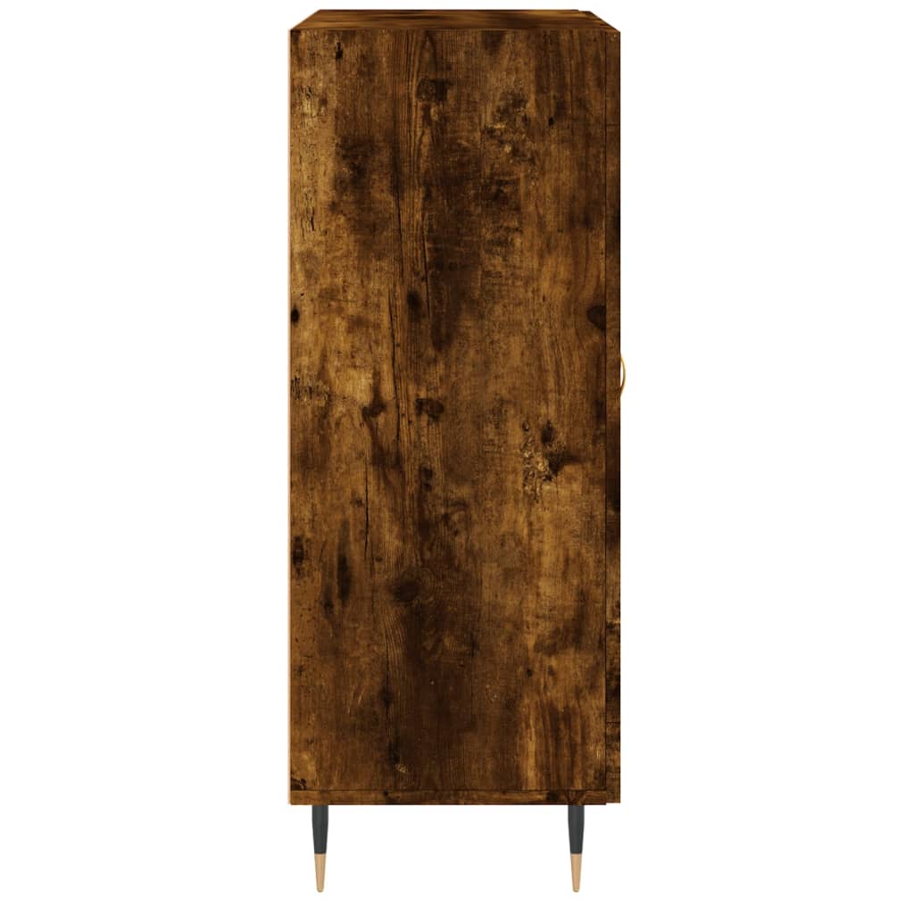 Dulap, stejar fumuriu, 69,5x34x90 cm, lemn compozit