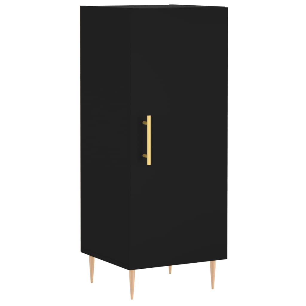 Servantă, negru, 34,5x34x90 cm, lemn compozit