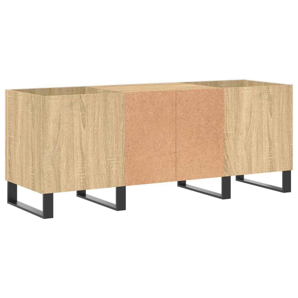 Dulap pentru discuri stejar sonoma 121x38x48 cm, lemn prelucrat