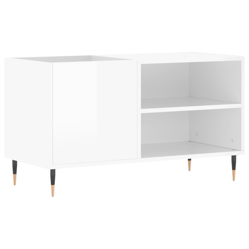 Dulapuri pentru discuri alb lucios 85x38x48 cm lemn prelucrat