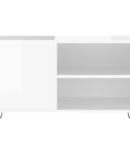 Загрузите изображение в средство просмотра галереи, Dulapuri pentru discuri alb lucios 85x38x48 cm lemn prelucrat
