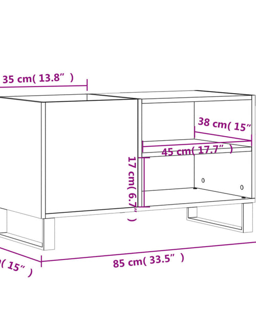 Загрузите изображение в средство просмотра галереи, Dulap pentru discuri stejar sonoma 85x38x48 cm lemn prelucrat
