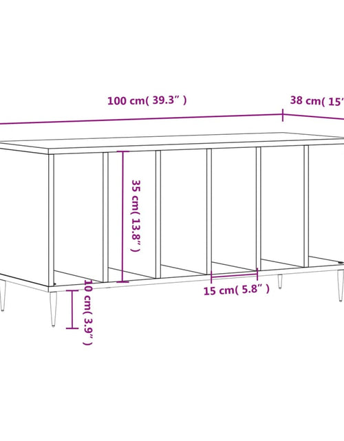 Загрузите изображение в средство просмотра галереи, Dulapuri pentru discuri alb lucios 100x38x48 cm, lemn prelucrat
