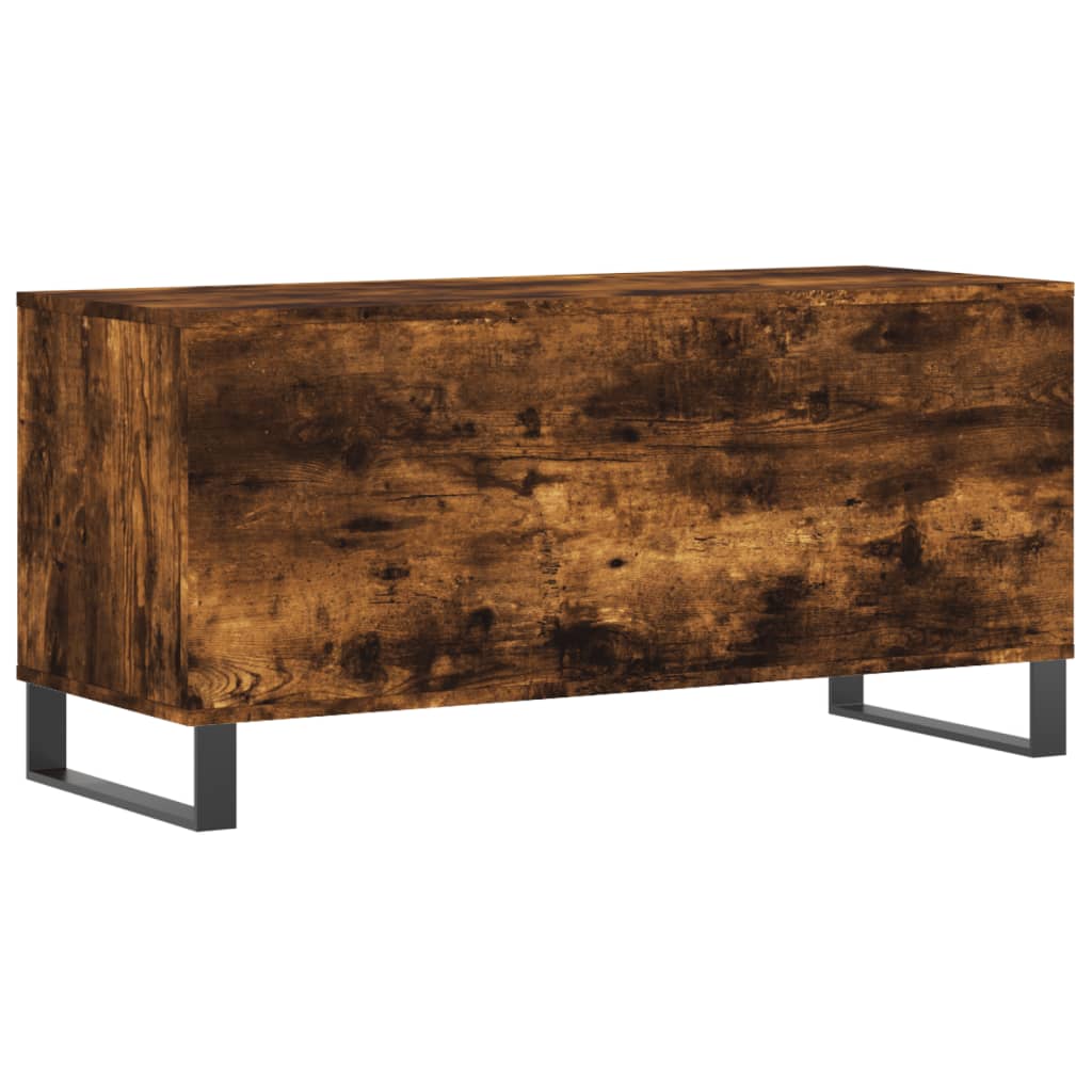 Dulap pentru discuri stejar fumuriu 100x38x48 cm lemn compozit