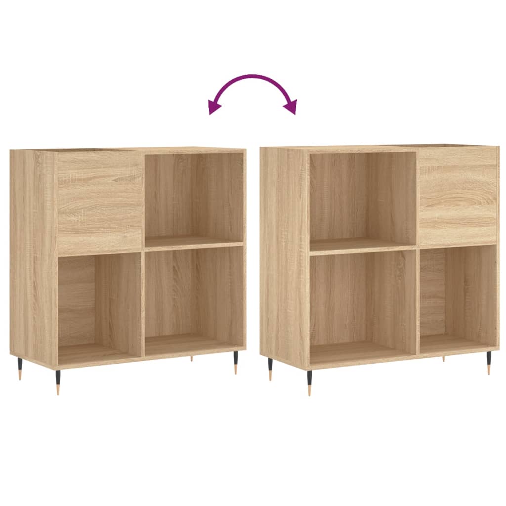 Dulap pentru discuri stejar sonoma 84,5x38x89 cm lemn compozit