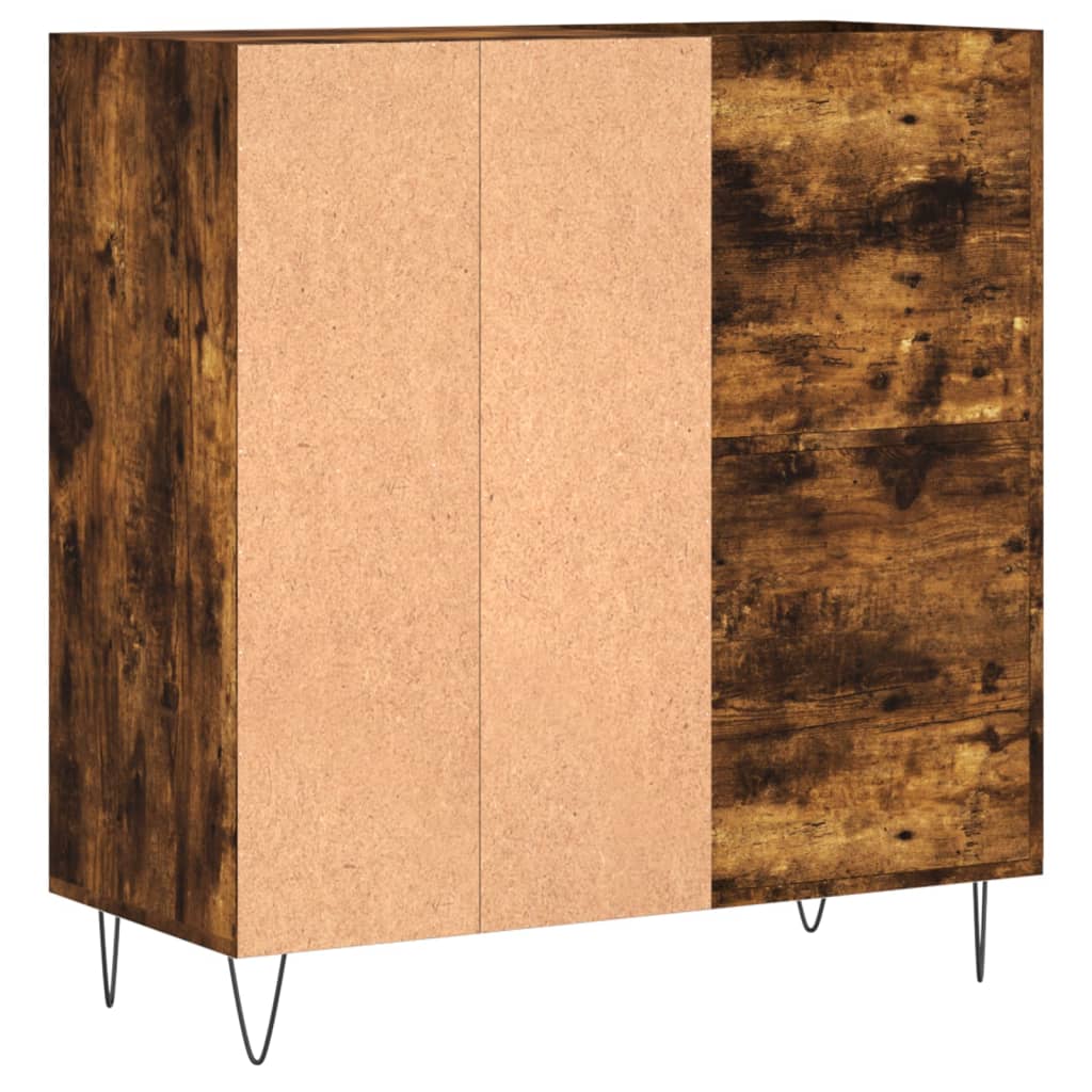 Dulap pentru discuri stejar fumuriu 84,5x38x89 cm lemn compozit