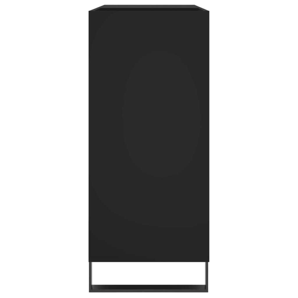 Dulap pentru discuri negru 84,5x38x89 cm lemn compozit