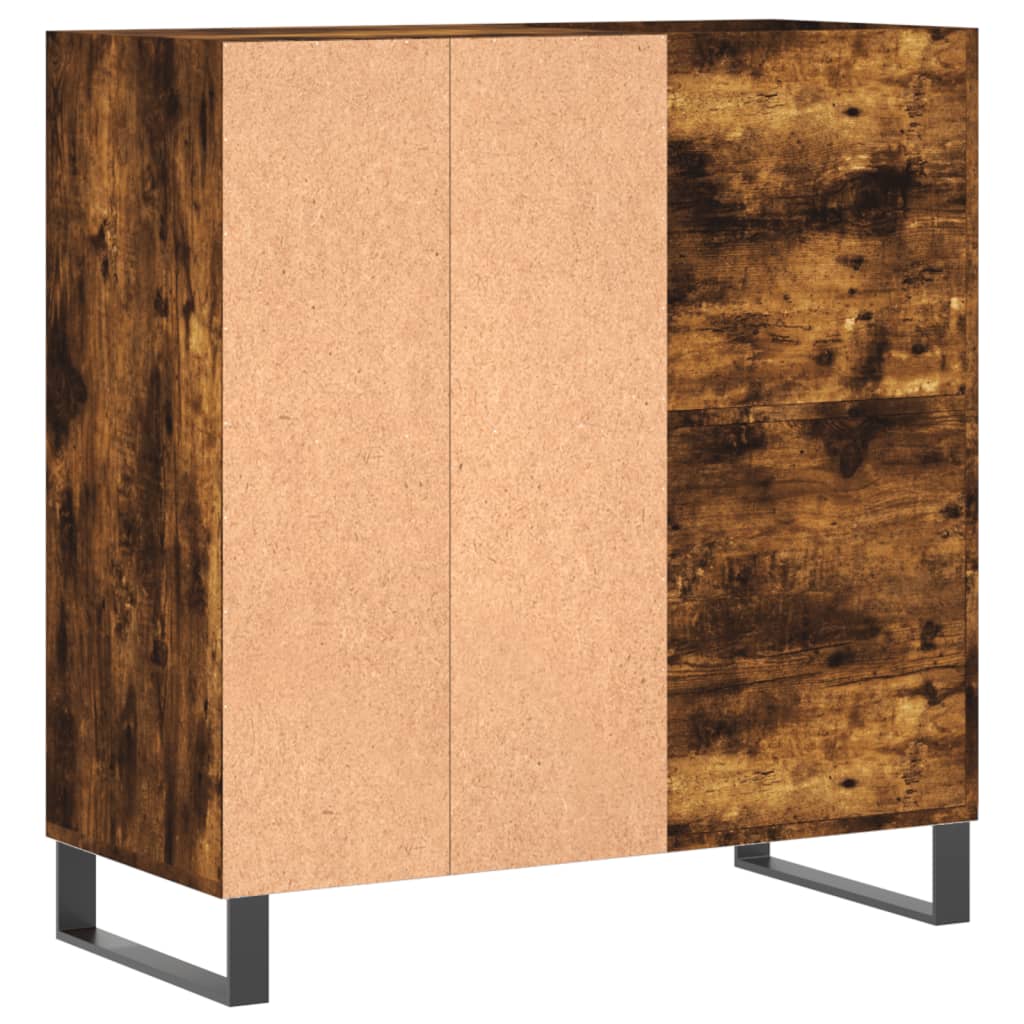 Dulap pentru discuri stejar fumuriu 84,5x38x89 cm lemn compozit